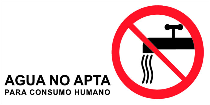 Agua No Apta (Para consumo Humano)