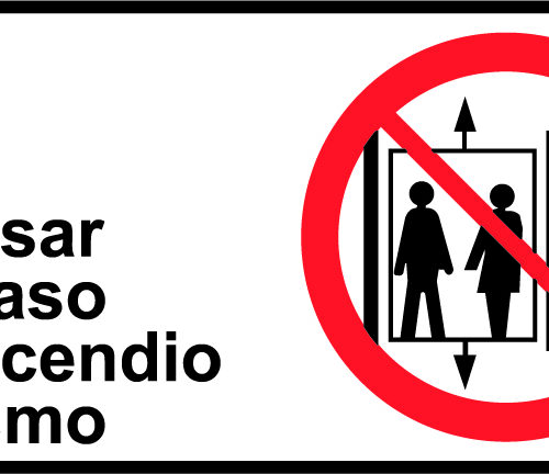 No usar en caso de Incendio o Sismo