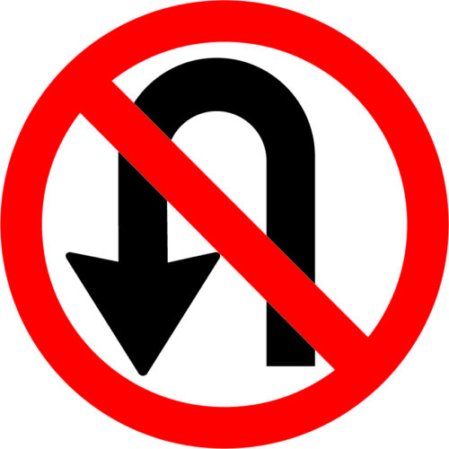 Prohibido girar en U