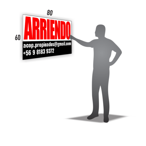 Cartel Se Arrienda 80x60