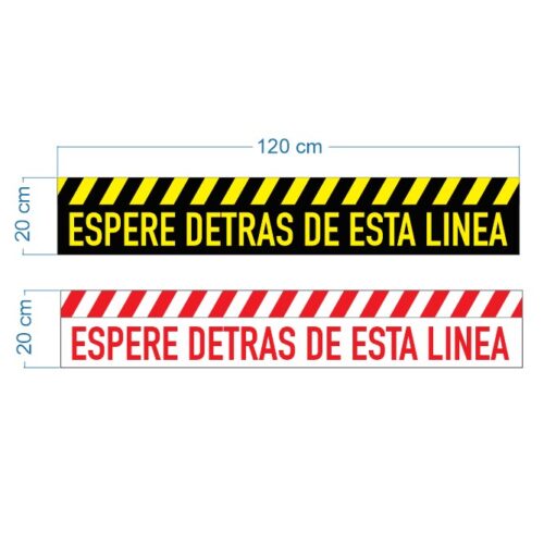 Espere detrás de linea