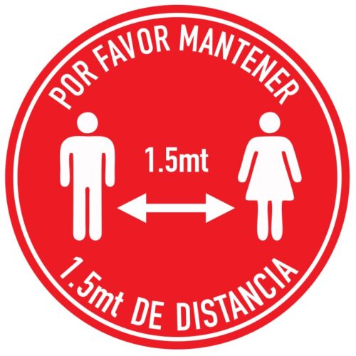 Mantenga su distancia para piso 2