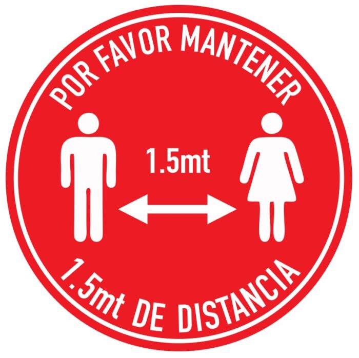 Mantenga su distancia para piso 2