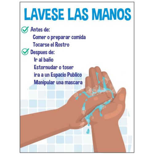 Lavese las manos escolar