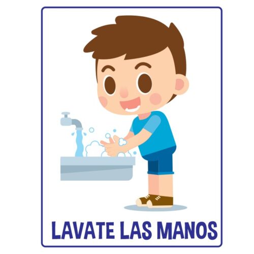 Lavate las manos nino
