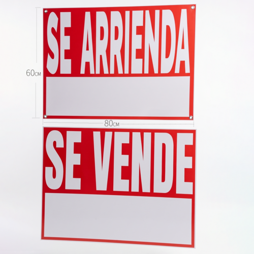 Se Vende / Se Arrienda en Blanco 80x60cm